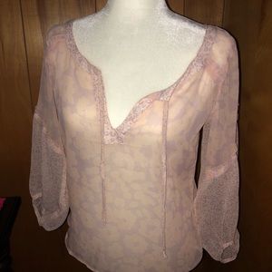 Sheer Print BOHO top